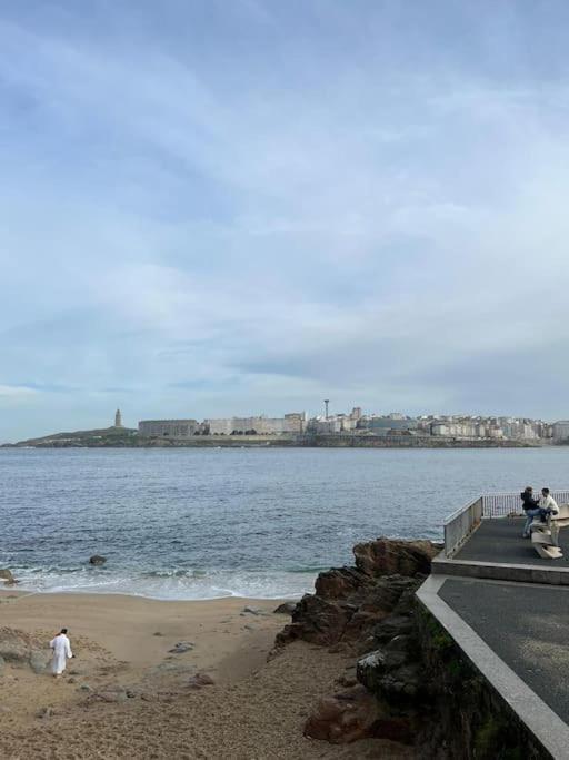 Centrico A Metros De La Playa Daire A Coruña Dış mekan fotoğraf